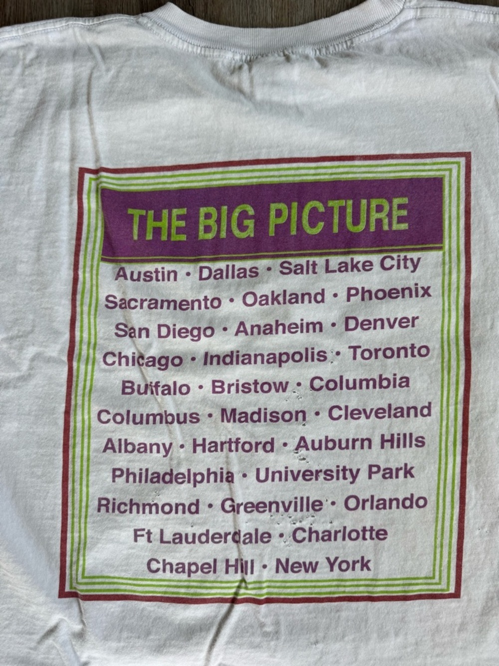 Vintage Elton John 'The Big Picture' 1997 Tour T-Shirt - size XLarge - Picture 7 of 8